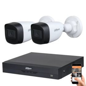  Dahua 5 Megapixel 2 bullet camera system with 30 m viewing distance