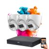 Dahua 3-dome 5MP camera system with colour night vision