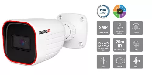 Provision I2-320A-28 2MP AHD23 night vision indoor-outdoor infrared AHD security camera