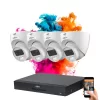 Dahua 4-dome camera 5MP CCTV system with colour night vision