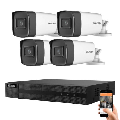 Hikvision HiLook 5 megapixel 4-camera system with 80 m night vision