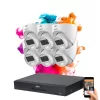 Dahua 6 dome camera 5MP surveillance system with colour night vision