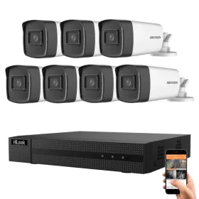   Hikvision HiLook 5 Megapixel 7 Bullet Camera System with 40 m Night Vision