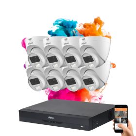 Dahua 8 dome camera 5MP system with colour night vision