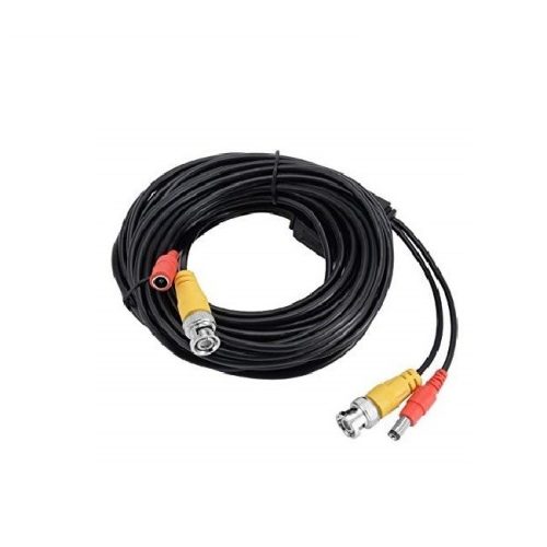 Preassembled camera cable with BNC and 12V power connector, 10 meters
