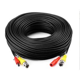   Pre-assembled camera cable with BNC and 12V power connector, 20 m