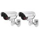 Dummy camera set 2 pcs CA-11 with flashing LED dummy cameras