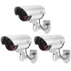 Dummy camera set with 3 CA-11 flashing LED dummy cameras