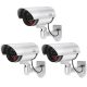 Dummy camera set with 3 CA-11 flashing LED dummy cameras