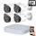 Dahua 4 outdoor camera IP surveillance system 4MP with color night vision
