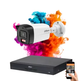   Dahua 1 security camera IP system with 4MP full-color night vision