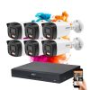Dahua 6-camera IP security camera system 4MP with color night vision