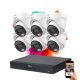 Dahua 6 dome security camera IP system with 4MP colour night vision