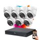 Dahua 7 dome security IP camera system 4MP with colour night vision