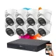 Dahua 8 dome security IP camera system with 4MP colour night vision