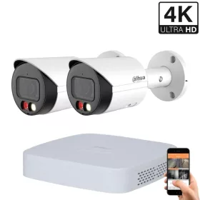 Dahua 2 Outdoor Camera IP System 8MP with Color Night Vision