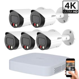 Dahua 5 Outdoor Camera IP System 8MP with Color Night Vision