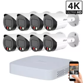 Dahua 8 Outdoor Camera IP System 8MP with Color Night Vision