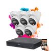 Dahua 5 dome security IP camera system 8MP with colour night vision