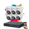 Dahua 6 dome security camera IP system 8MP with colour night vision