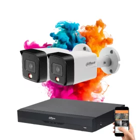   Dahua 2-camera IP security system 8MP with colour night vision