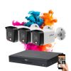 Dahua 3 security camera IP system with 8MP color night vision