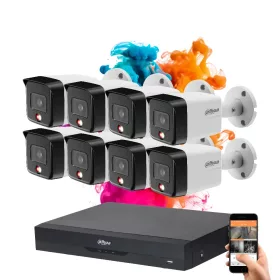   Dahua 8 security camera IP system with 8MP colour night vision