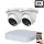 Dahua 2-dome outdoor IP camera system 4MP with color night vision