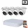 Dahua 4 Dome Outdoor IP Camera System 4MP with Color Night Vision