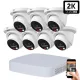 Dahua 7-dome outdoor IP camera system 4MP with color night vision