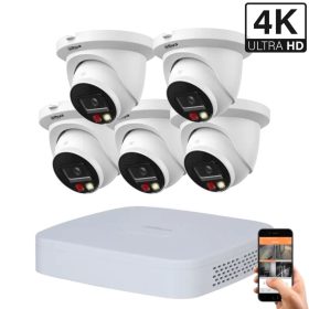   Dahua 5 dome outdoor camera IP surveillance system 8MP with color night vision