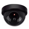 Black dome dummy camera with built-in red LED light
