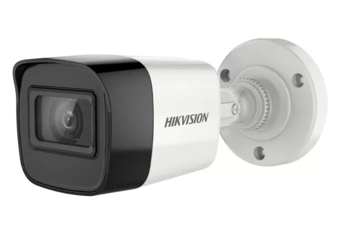 Hikvision DS-2CE16H0T-ITFS Analog Bullet Security Camera (5MP, 2.8mm, Outdoor, EXIR 30m, ICR, IP67, Microphone)