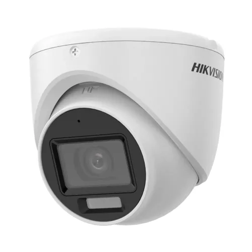 Hikvision DS-2CE76D0T-LMFS security camera with color night vision (2MP, 2.8mm, outdoor, hybrid LED, IP67, microphone)