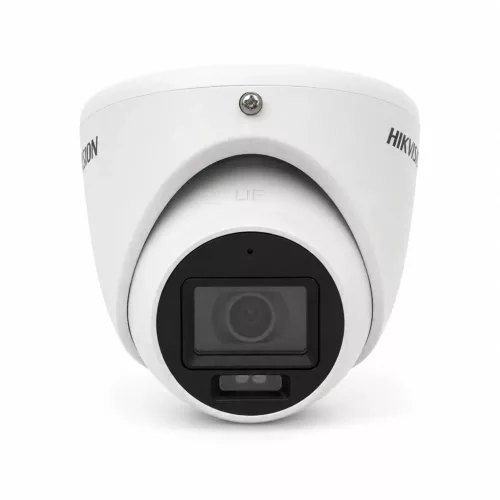 Hikvision DS-2CE76D0T-LMFS security camera with color night vision (2MP, 2.8mm, outdoor, hybrid LED, IP67, microphone)