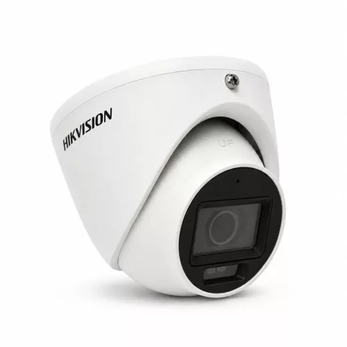 Hikvision DS-2CE76D0T-LMFS security camera with color night vision (2MP, 2.8mm, outdoor, hybrid LED, IP67, microphone)