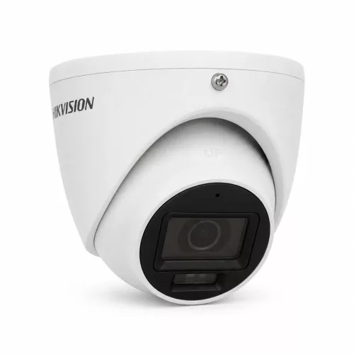 Hikvision DS-2CE76D0T-LMFS security camera with color night vision (2MP, 2.8mm, outdoor, hybrid LED, IP67, microphone)