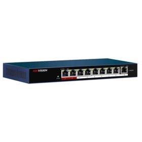   Hikvision PoE Switch - DS-3E0109P-E/M, 8-port 100 Mbps, 58W, 1 uplink port, L2