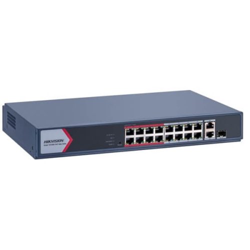 Hikvision DS-3E1318P-EI/M: 16-channel high‑performance PoE switch