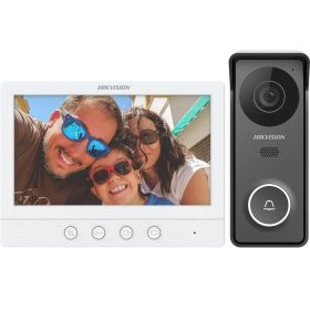   Hikvision DS-KIS213(B) Videó Kaputelefon szett 7 colos monitorral, HD kültéri egységgel