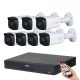 Dahua 7-camera 8MP 4K CCTV system kit with 40m night vision