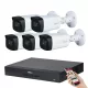 Dahua 5-camera 5MP security camera system kit with 80 m night vision