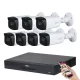 Dahua 7-camera 5MP CCTV system kit with 80 m night vision