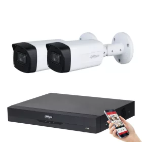   Dahua 2-camera 8MP 4K camera system kit with 40 m night vision