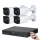 Dahua 4-camera 8MP 4K CCTV system kit with 40 m night vision