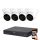 Dahua 4 dome camera 8MP 4K surveillance system kit with 30 m night vision
