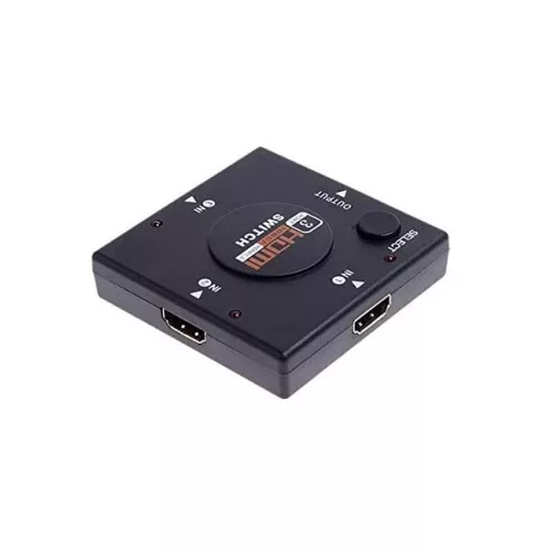 HDMI switch splitter with 3 inputs and 1 output