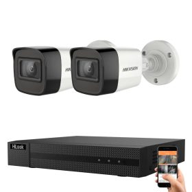   Hikvision HiLook 5 megapixel 2-camera surveillance system with 30 m viewing distance