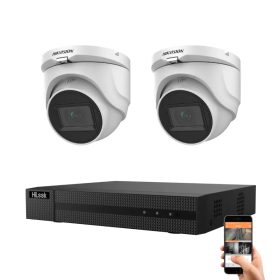   Hikvision HiLook 5 Megapixel 2 Dome Camera System with 30 m Night Vision