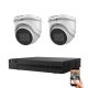 Hikvision HiLook 5 Megapixel 2 Dome Camera System with 30 m Night Vision